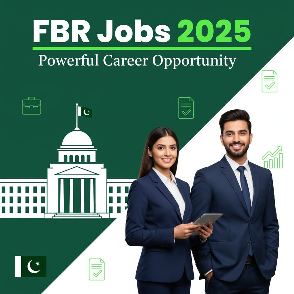 Step-by-step guide to apply online for FBR Jobs 2025 in Pakistan with eligibility, vacancies, and application process.